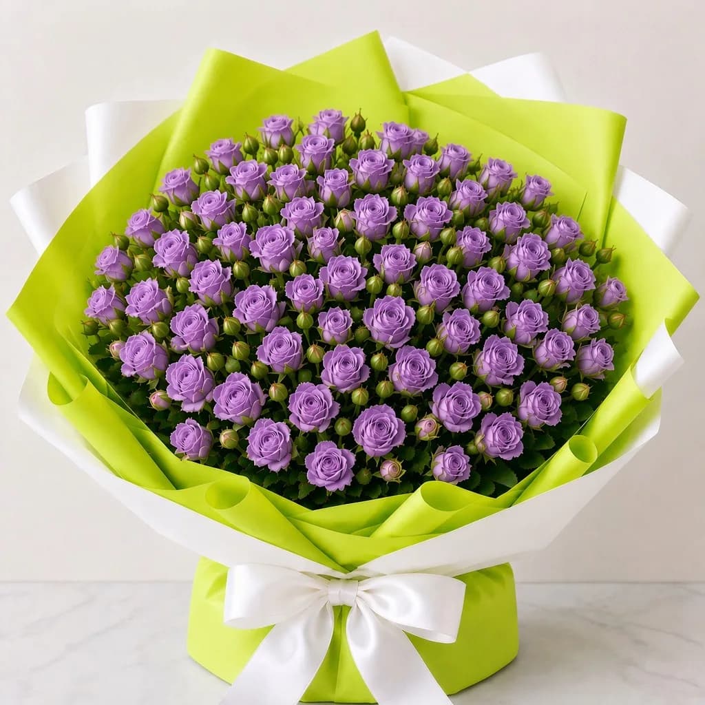 Lavender baby roses