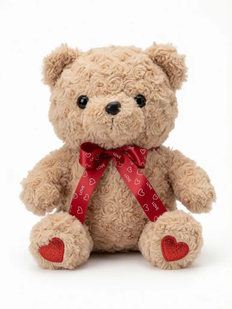 Tan LOVE Teddy (10-12")
